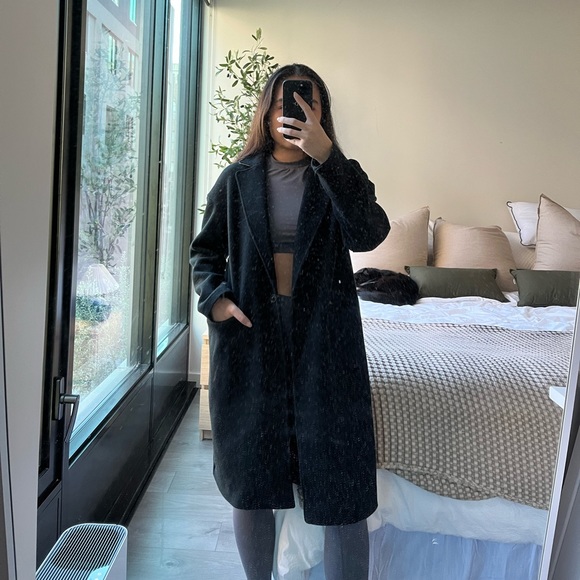 Black Topshop Trench Coat - Picture 1 of 5